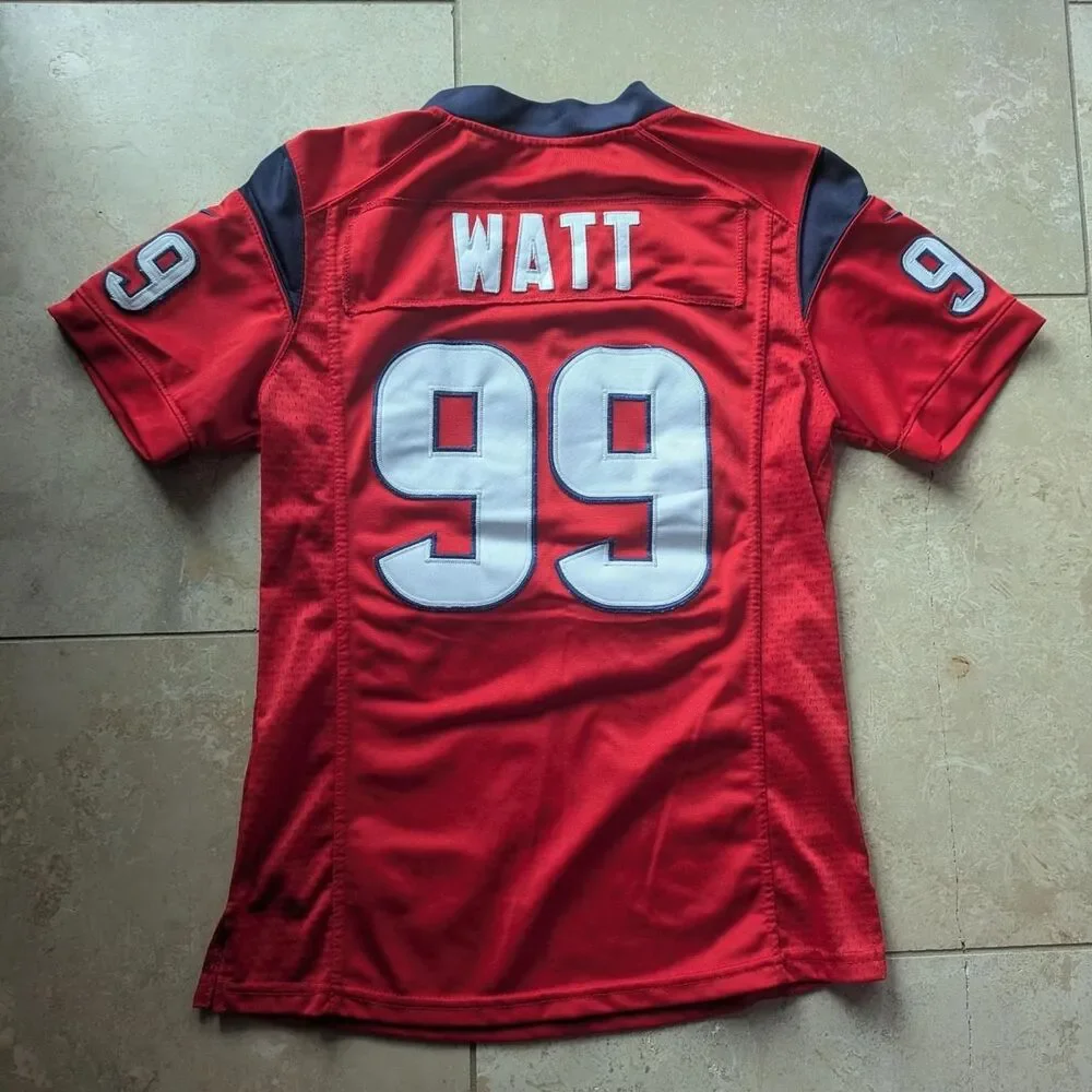 Nike Men's Red and White Jersey